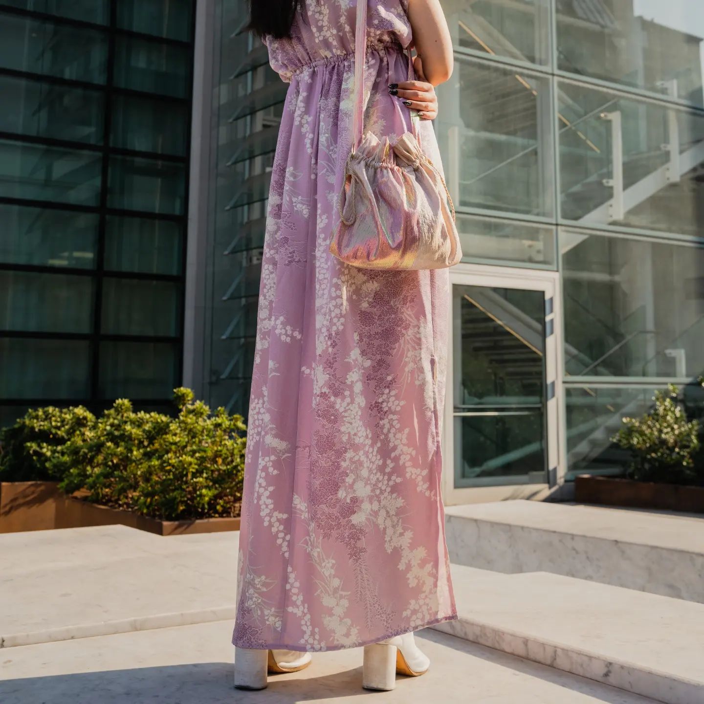 Shoulder silk bag