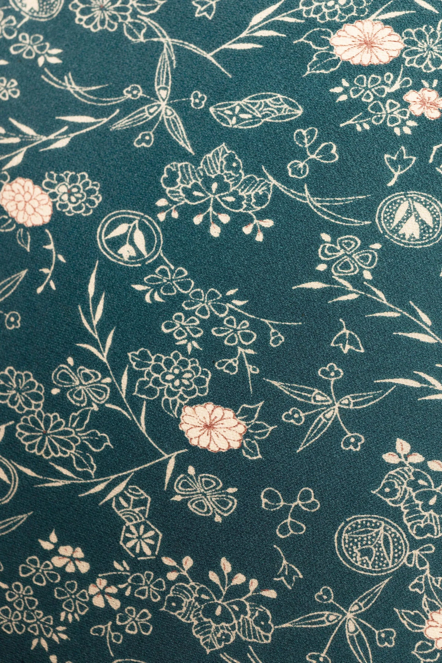 Blu flora wrapped skirt