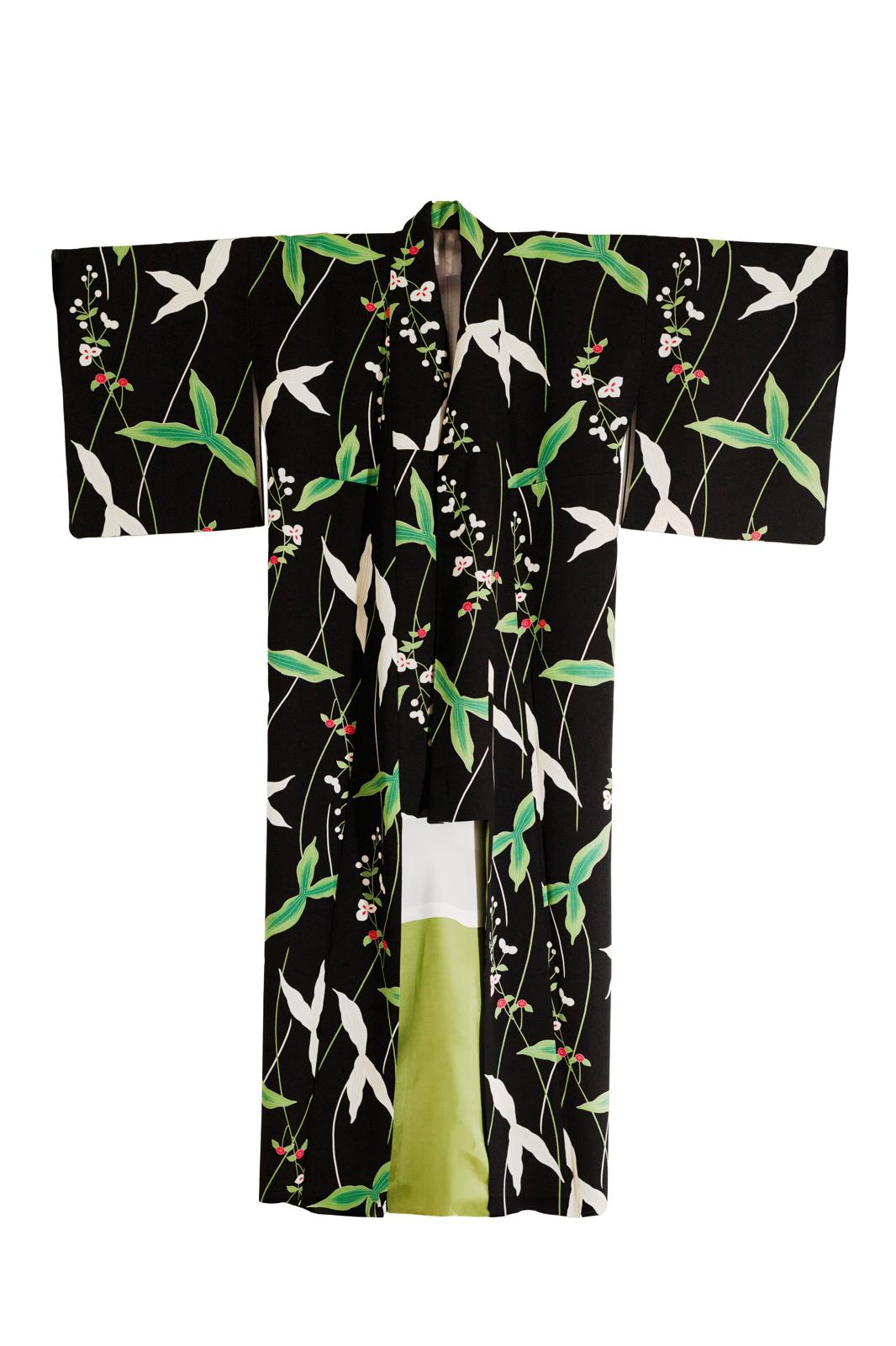 Lilly balloon flower kimono